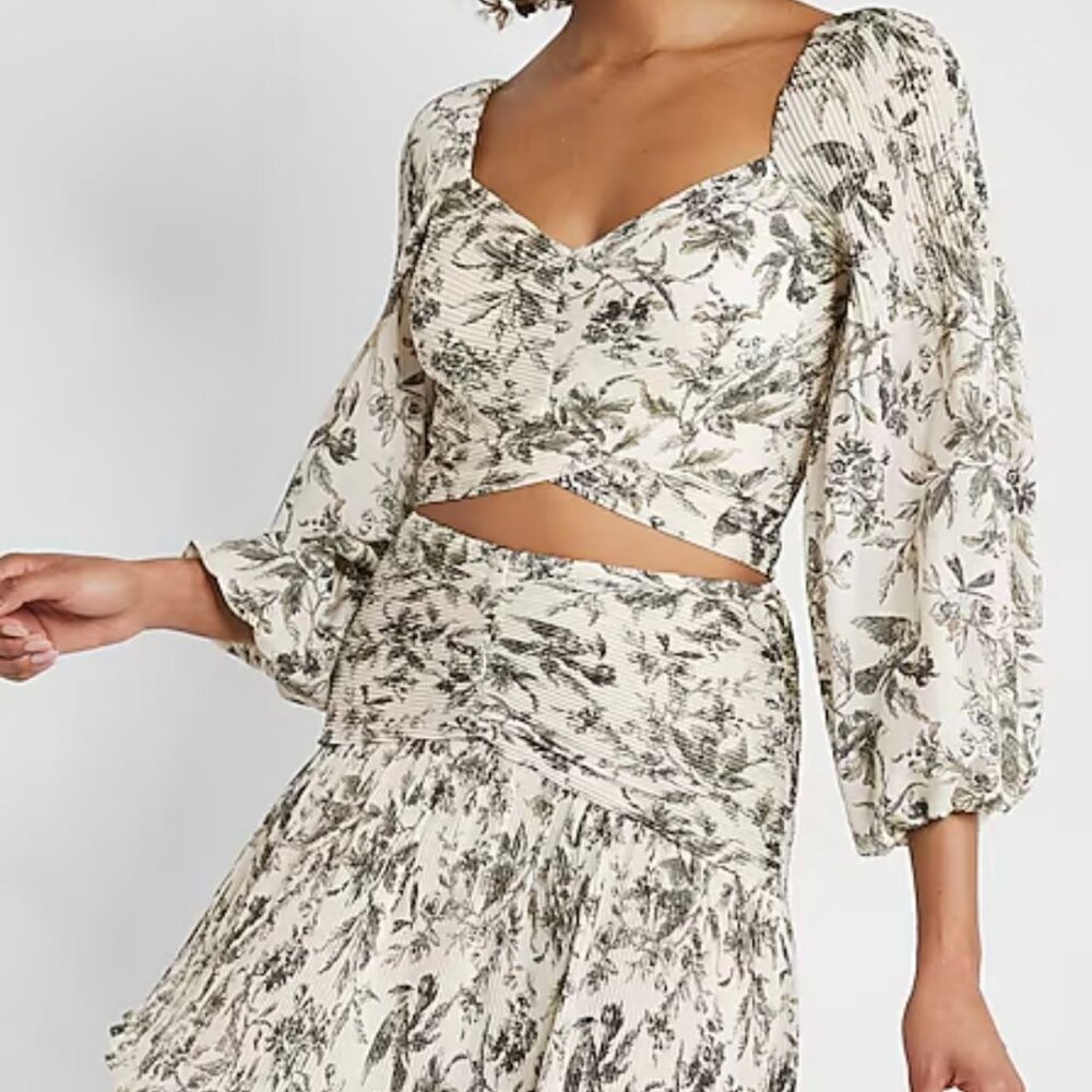 Floral Skirt and Top Set